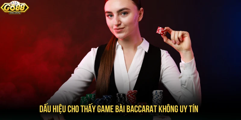 Dấu hiệu cho thấy game bài baccarat không uy tín