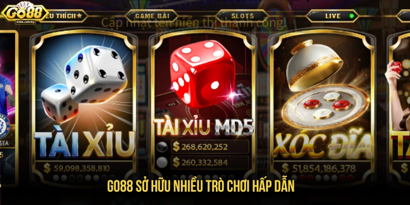 Hệ thống GO88 đa dạng sản phẩm